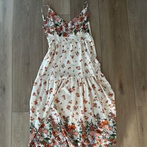 Floral Maxi Dress with Spaghetti Straps